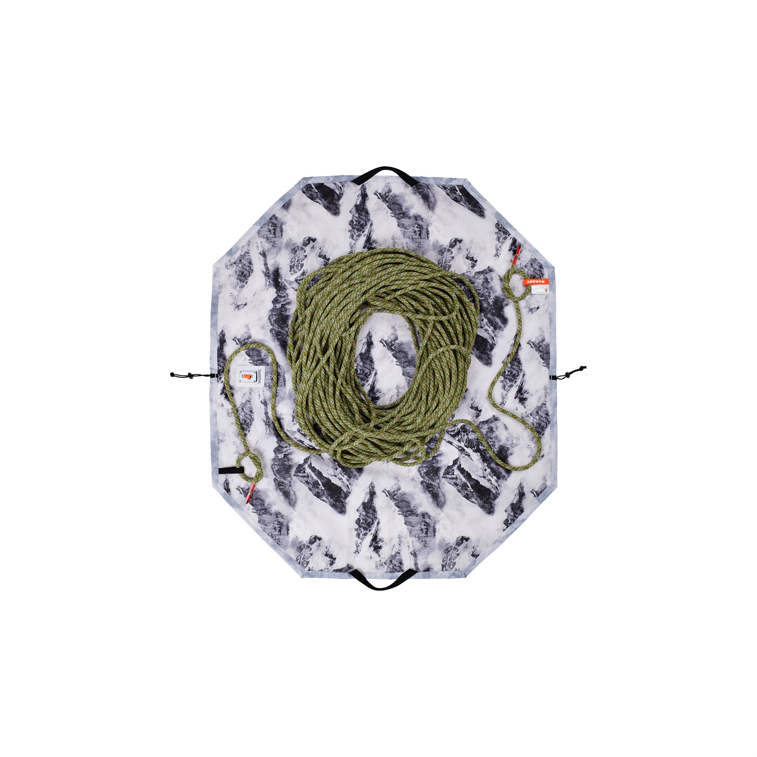 Mammut Neon Rope Tarp - Telo Portacorda Arrampicata in 100% Poliestere Riciclato, Taglia Unica, Spazio per Corda da 80 Metri, Sistema di Chiusura a Coulisse, Due Maniglie per Trasporto