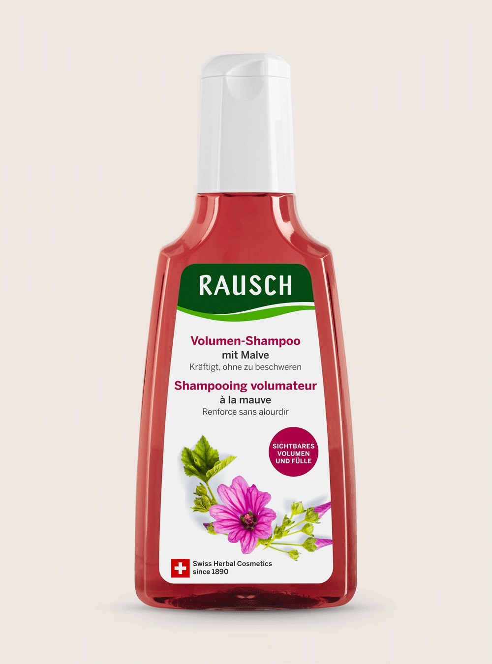RAUSCH Shampoo Volumizzante alla Malva 200 ml - Per Capelli Fini e Delicati, Dona Tonicità e Volume