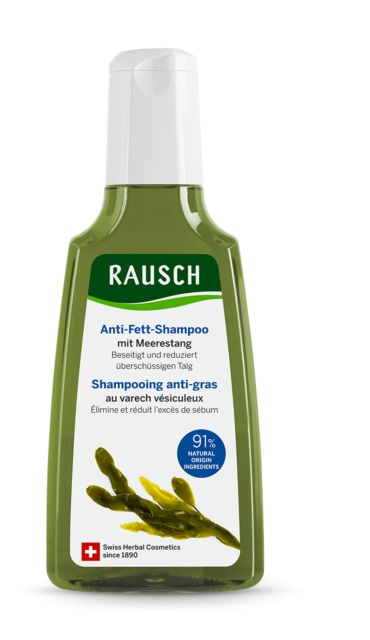 RAUSCH Shampoo Antisebo alla Quercia Marina 200 ml - Privo di Siliconi e Vegano