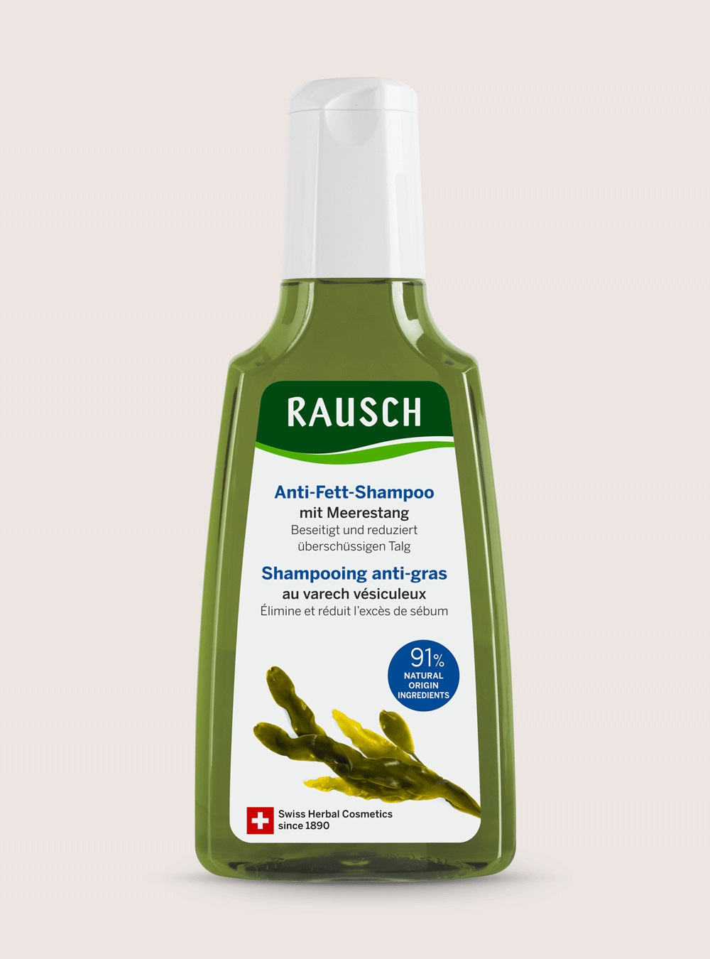 RAUSCH Shampoo Antisebo alla Quercia Marina 200 ml - Privo di Siliconi e Vegano