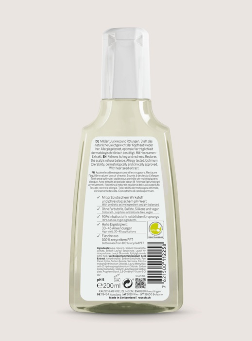 RAUSCH Shampoo Delicato al Cardiospermum 200 ml - Ipoallergenico per Cuoio Capelluto Sensibile