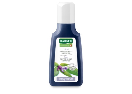 RAUSCH Shampoo Lucentezza Argentea alla Salvia 200 ml - Per Capelli Biondo Cenere e Grigi, Vegano e Naturale