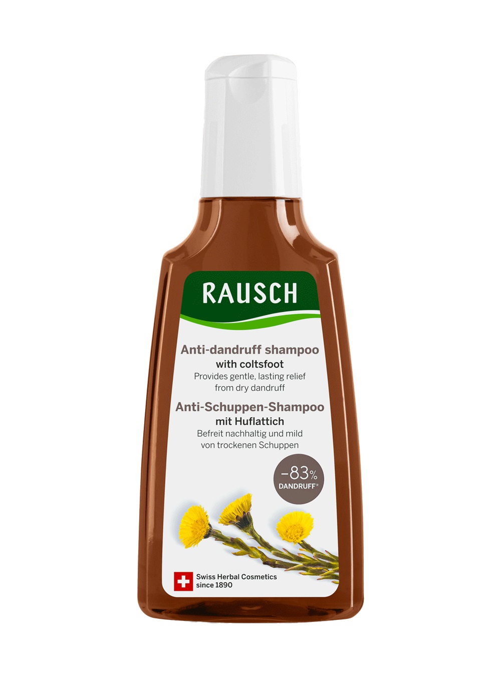 Rausch Shampoo Antiforfora alla Tussilaggine 200 ml - Delicato e Lenitivo con Piroctone Olamine