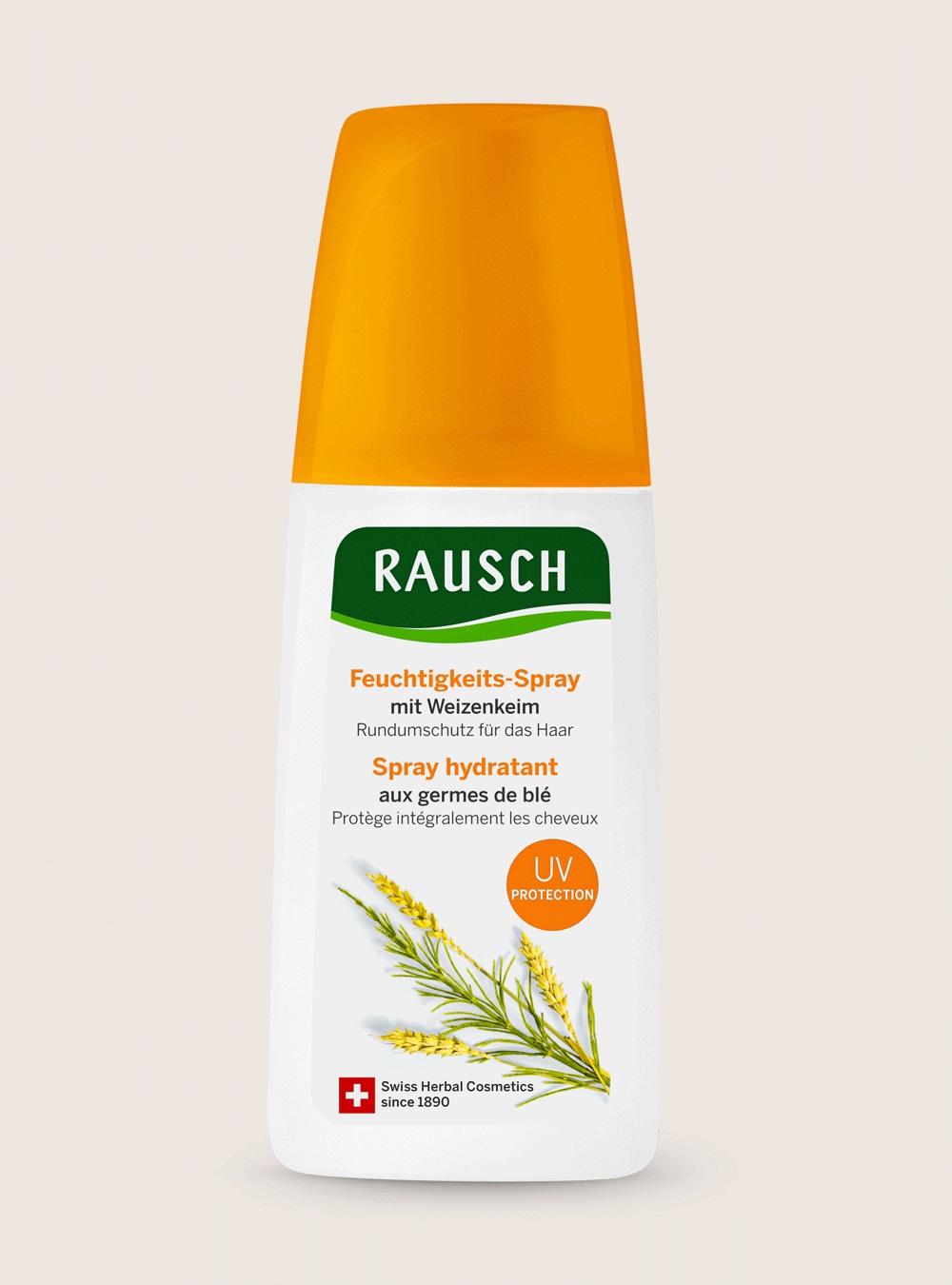 RAUSCH AG KREUZLINGEN Spray Idratante al Germe di Frumento 100 ml - Protezione UV e Districante Vegano