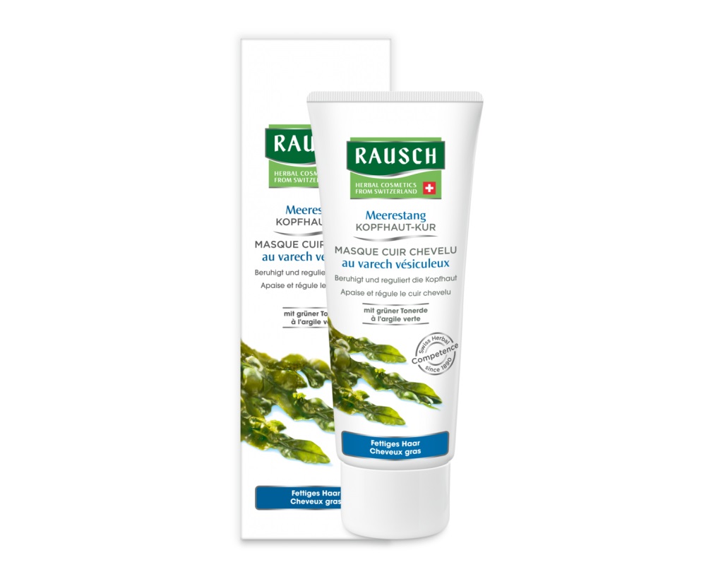 RAUSCH Maschera Curativa Cuoio Capelluto alla Quercia Marina 100 ml - Idratante per Capelli Grassi e Prurito