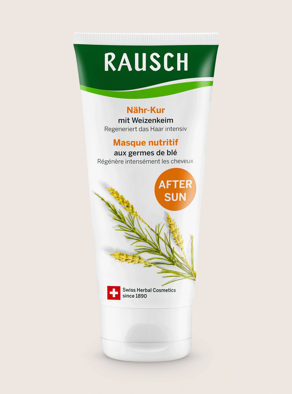 RAUSCH Maschera Nutritiva al Germe di Frumento 100 ml - Trattamento per Capelli Secchi e Stressati