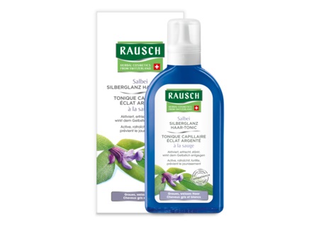 Rausch Tonico per Capelli Argento Lucido alla Salvia 200 ml - Regola l'Umidità, Rinfresca e Contrasta il Punto Giallo