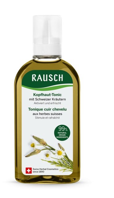 RAUSCH Tonificante per Cuoio Capelluto alle Erbe Svizzere 200 ml - Rinfrescante e Rivitalizzante