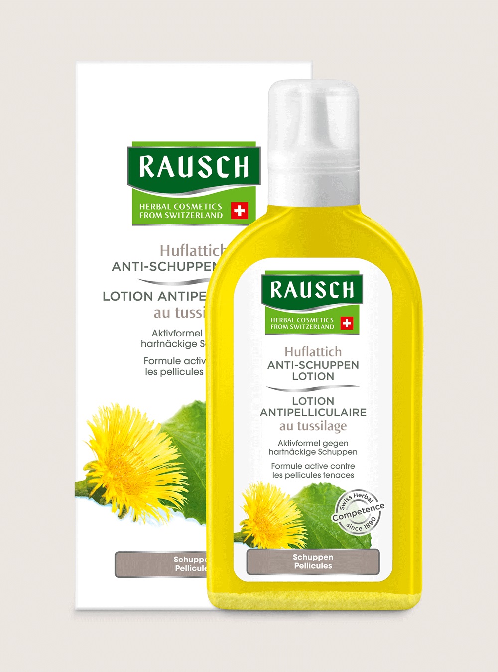 RAUSCH Lozione Antiforfora per Cuoio Capelluto alla Tussilaggine 200 ml - Trattamento Efficace contro Forfora e Prurito
