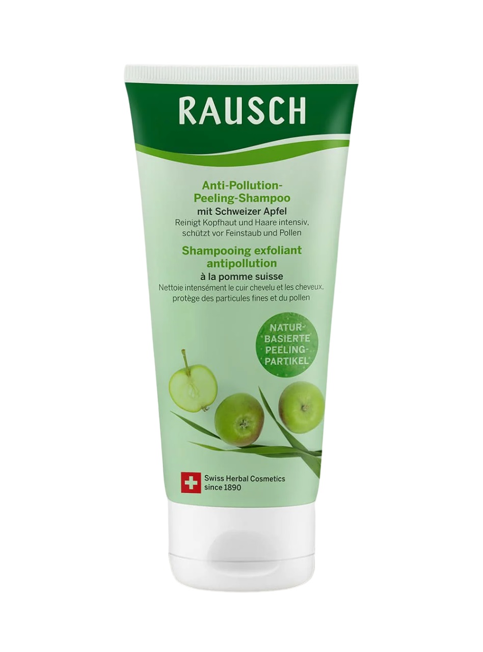 RAUSCH Shampoo Esfoliante Anti-Inquinamento con Mela Svizzera e Erba d'Orzo - 100 ml