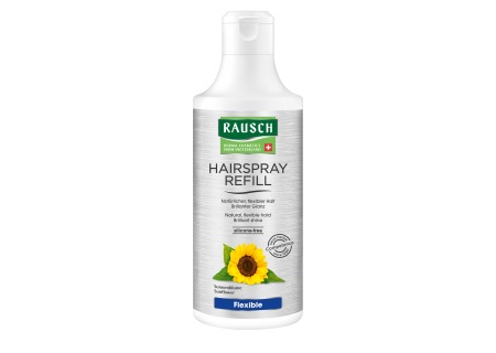 RAUSCH Hairspray Flexible Refill Non Aerosol 400 ml - Lozione e Spray per Capelli con Girasole, Olivello Spinoso e Frumento