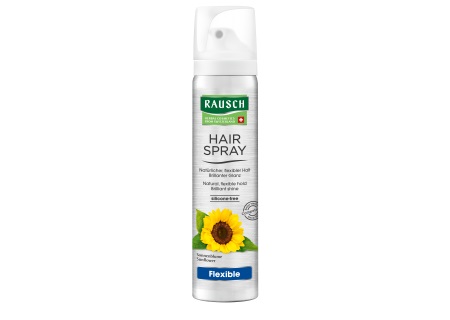 Rausch Hairspray Flexible Aerosol 75 ml - Spray per Tenuta Flessibile e Naturale Lucentezza con Estratti Vegetali