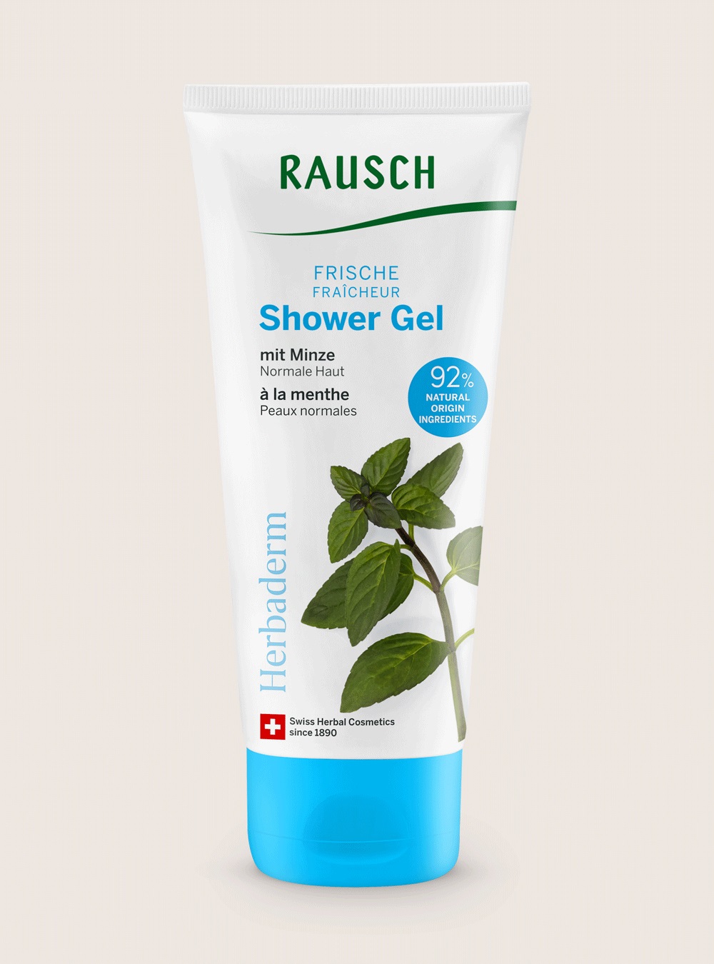 RAUSCH Freschezza Shower Gel alla Menta 200 ml - Gel Doccia Rivitalizzante Unisex