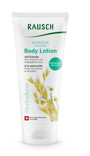 RAUSCH Body Lotion Delicata alla Camomilla 200 ml - Lozione per il Corpo Riequilibrante per Pelle Secca e Sensibile