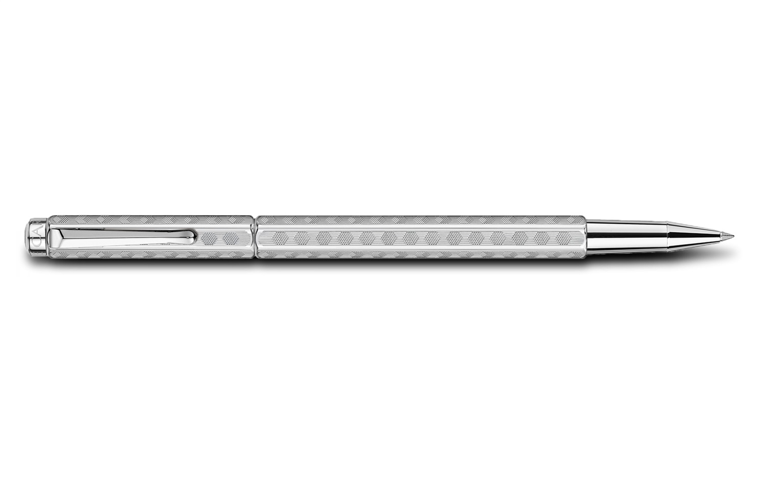Caran d'Ache Ecridor Heritage Penna a Rullo Palladium Coated con Ricariche Blu e Nero