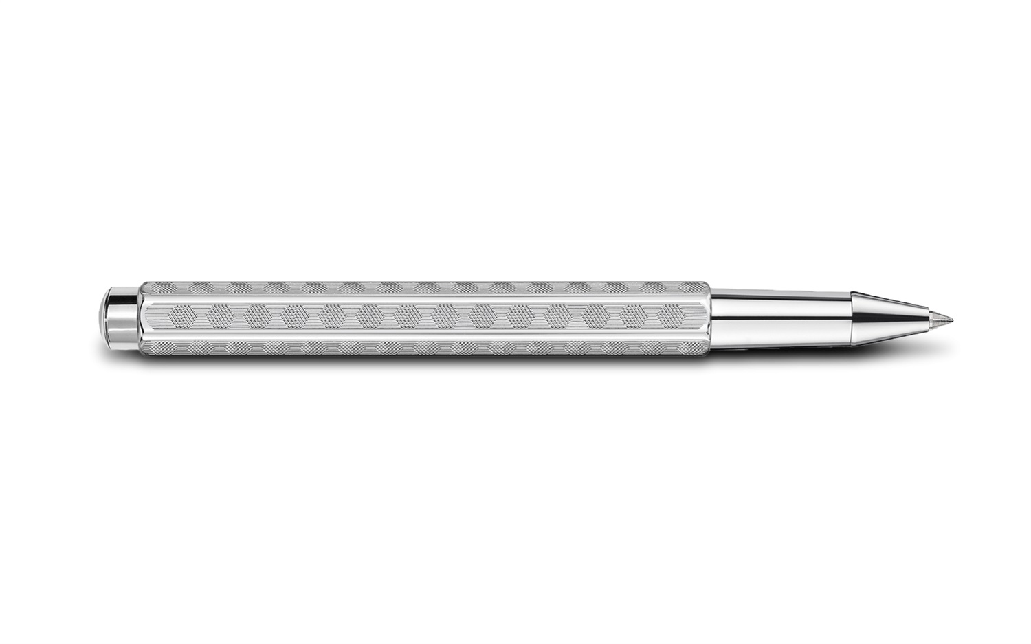 Caran d'Ache Ecridor Heritage Penna a Rullo Palladium Coated con Ricariche Blu e Nero