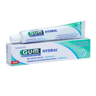 GUM Hydral Dentifricio 75 ml - Sollievo per Bocca Secca con Formula Delicata