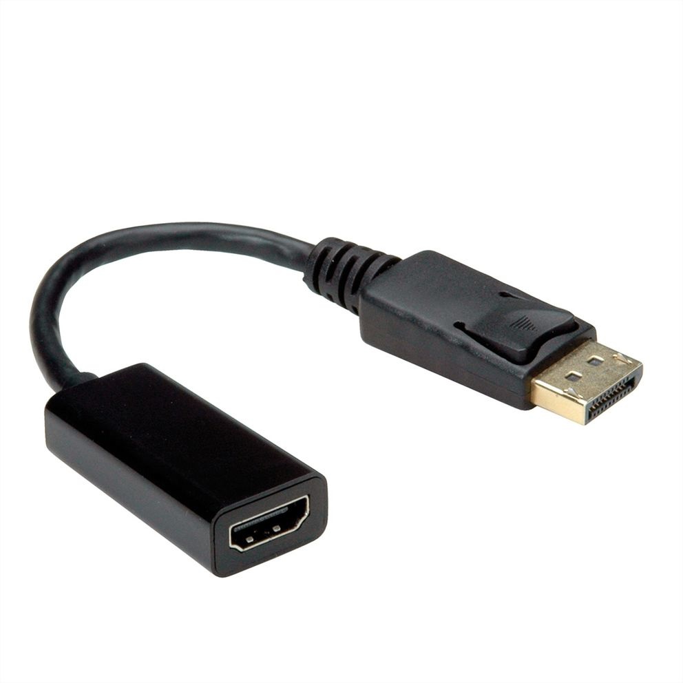 VALUE Cavo Adattatore DP - HDMI, M/F, Lunghezza 0,15 m, Connettori DisplayPort e HDMI Tipo A