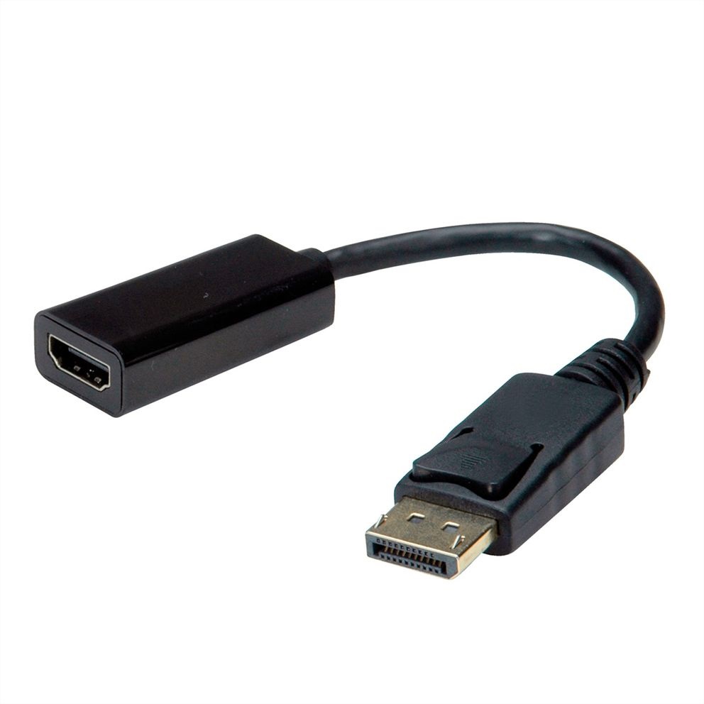 VALUE Cavo Adattatore DP - HDMI, M/F, Lunghezza 0,15 m, Connettori DisplayPort e HDMI Tipo A