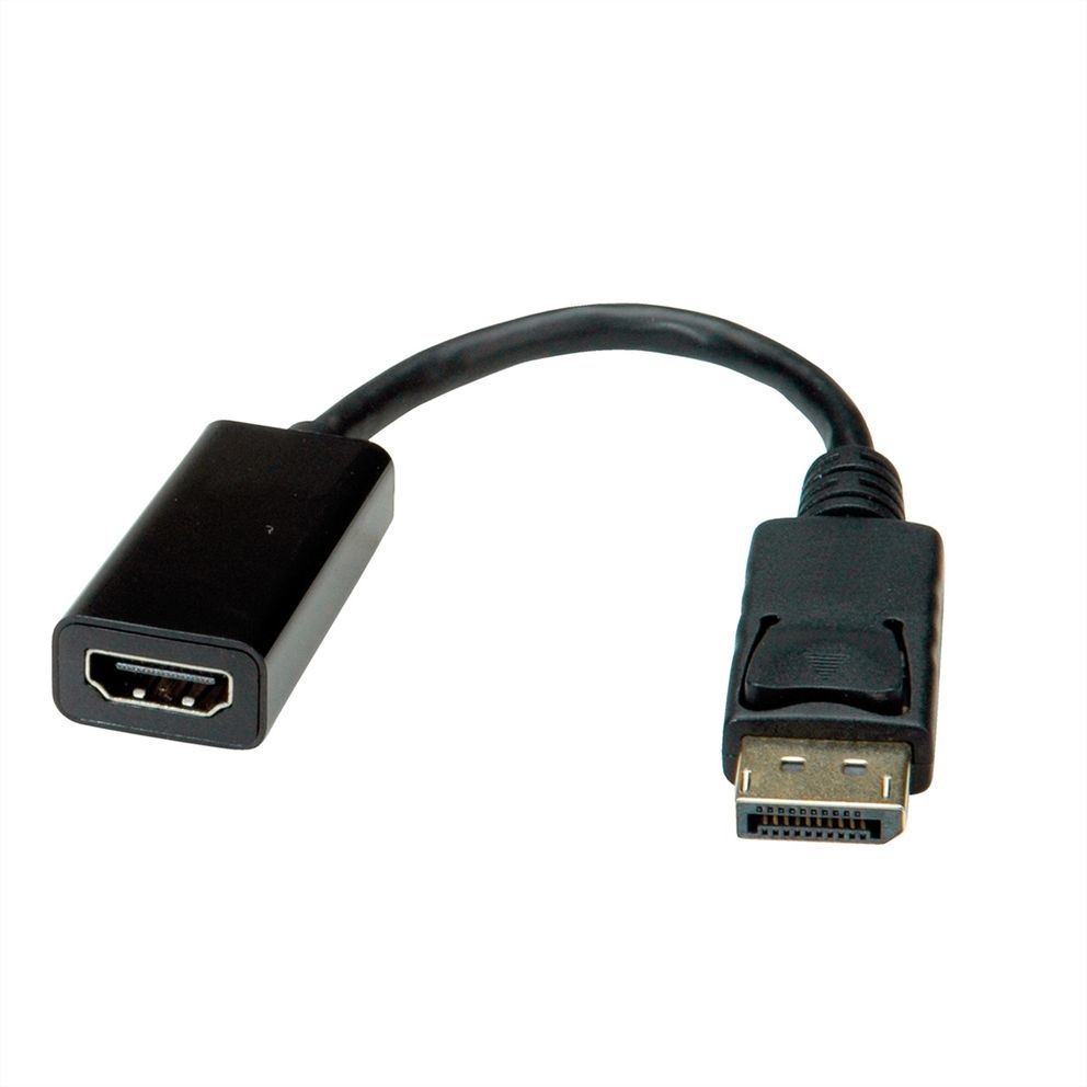VALUE Cavo Adattatore DP - HDMI, M/F, Lunghezza 0,15 m, Connettori DisplayPort e HDMI Tipo A