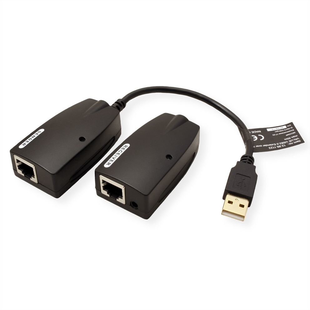 Value Adattatore per Inversione del Genere dei Cavi USB-A a RJ-45 - Nero, Codice 12.99.1123