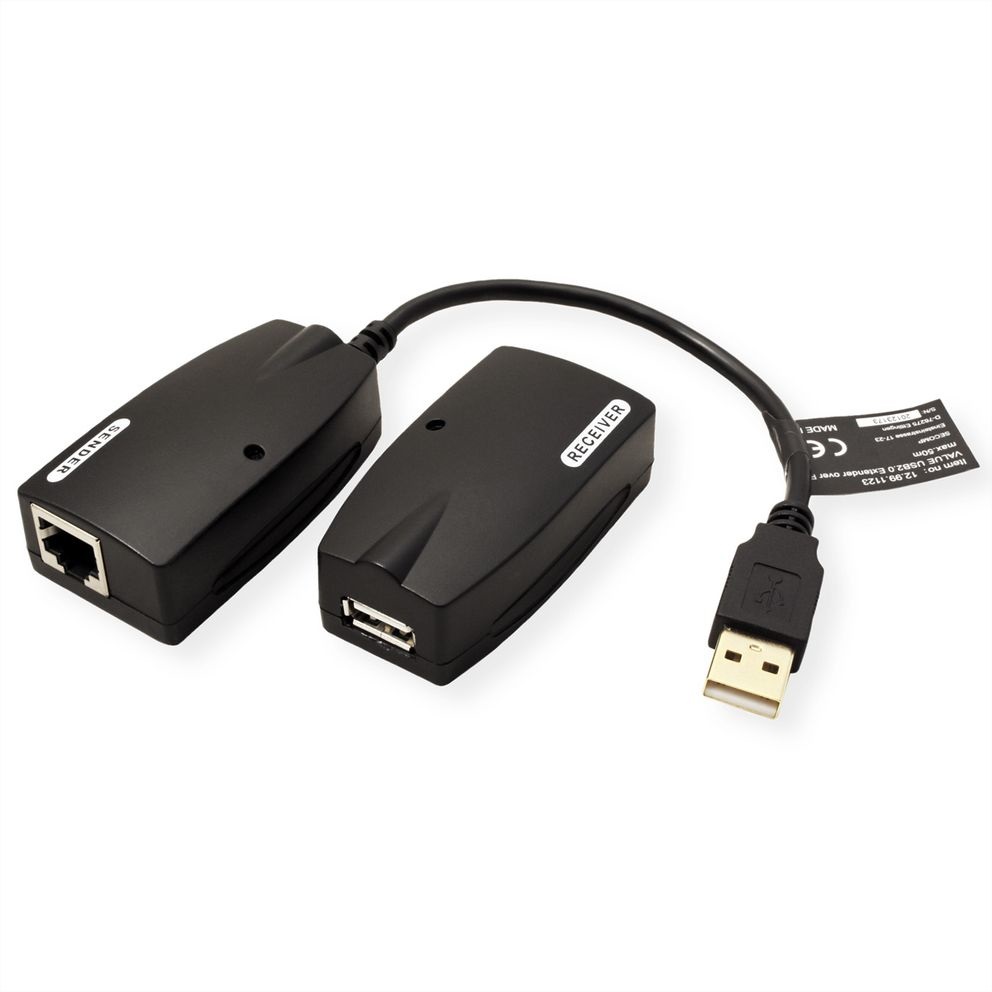 Value Adattatore per Inversione del Genere dei Cavi USB-A a RJ-45 - Nero, Codice 12.99.1123