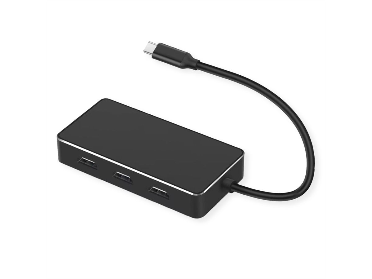 VALUE 12.99.1031 Cavo e Adattatore Video 0,19 m USB Tipo-C a 3 x HDMI - Supporto Multi-Stream 4K