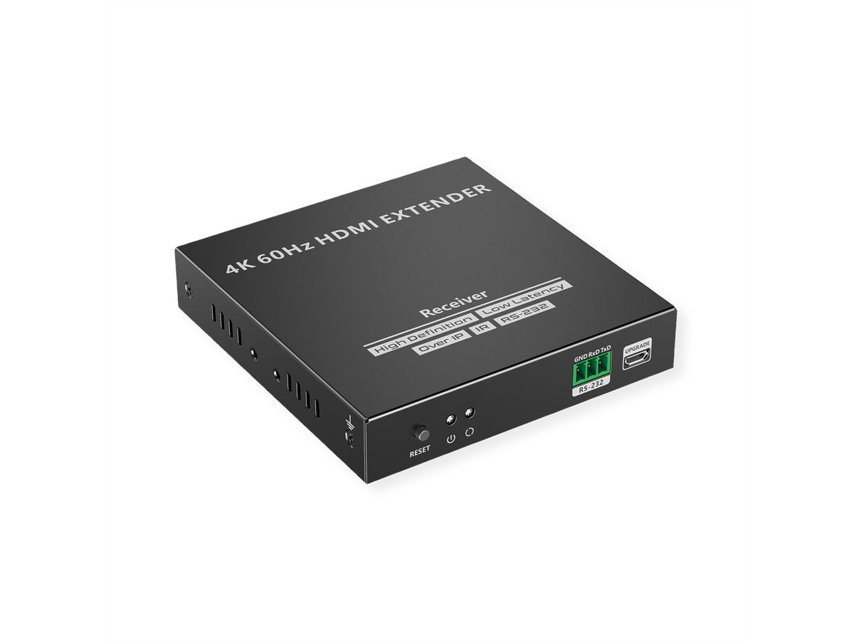 VALUE 14.99.3568 - Trasmettitore e Ricevitore AV con Estensione HDMI 4K60Hz fino a 120M