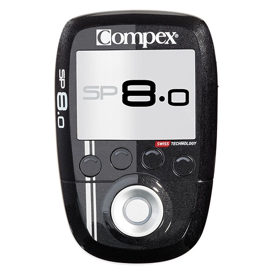Compex SP 8.0 Elettrostimolatore Wireless - 4 Canali, Schermo a Colori, 40 Programmi per Forza, Recupero e Prevenzione Infortuni