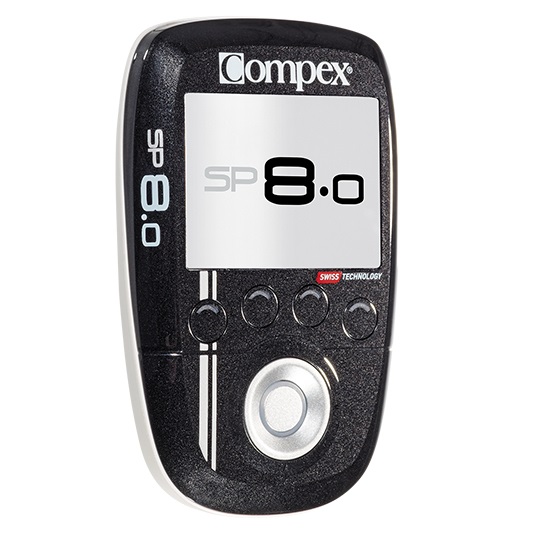 Compex SP 8.0 Elettrostimolatore Wireless - 4 Canali, Schermo a Colori, 40 Programmi per Forza, Recupero e Prevenzione Infortuni
