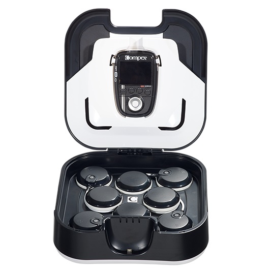 Compex SP 8.0 Elettrostimolatore Wireless - 4 Canali, Schermo a Colori, 40 Programmi per Forza, Recupero e Prevenzione Infortuni