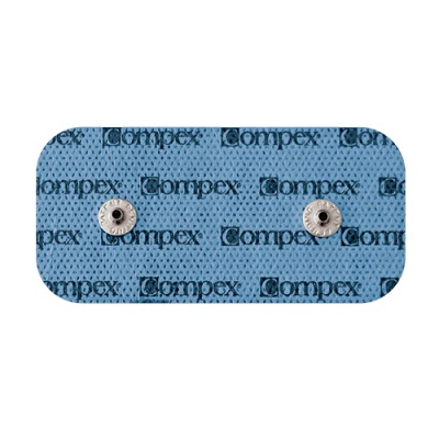 Compex Elettrodi EasySnap Performance 5x10 cm - 2 pz Autoadesivi Compatibili con Elettrostimolatori