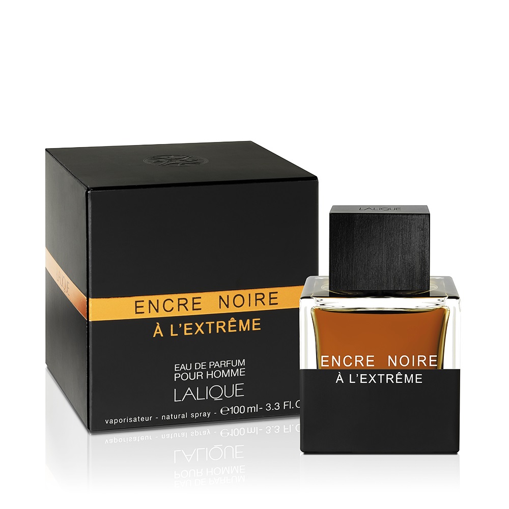 Lalique Encre Noire À L'Extrême Eau de Parfum Uomo 100 ml - Fragranza Legnosa Aromatica con Bergamotto, Vetiver e Patchouli