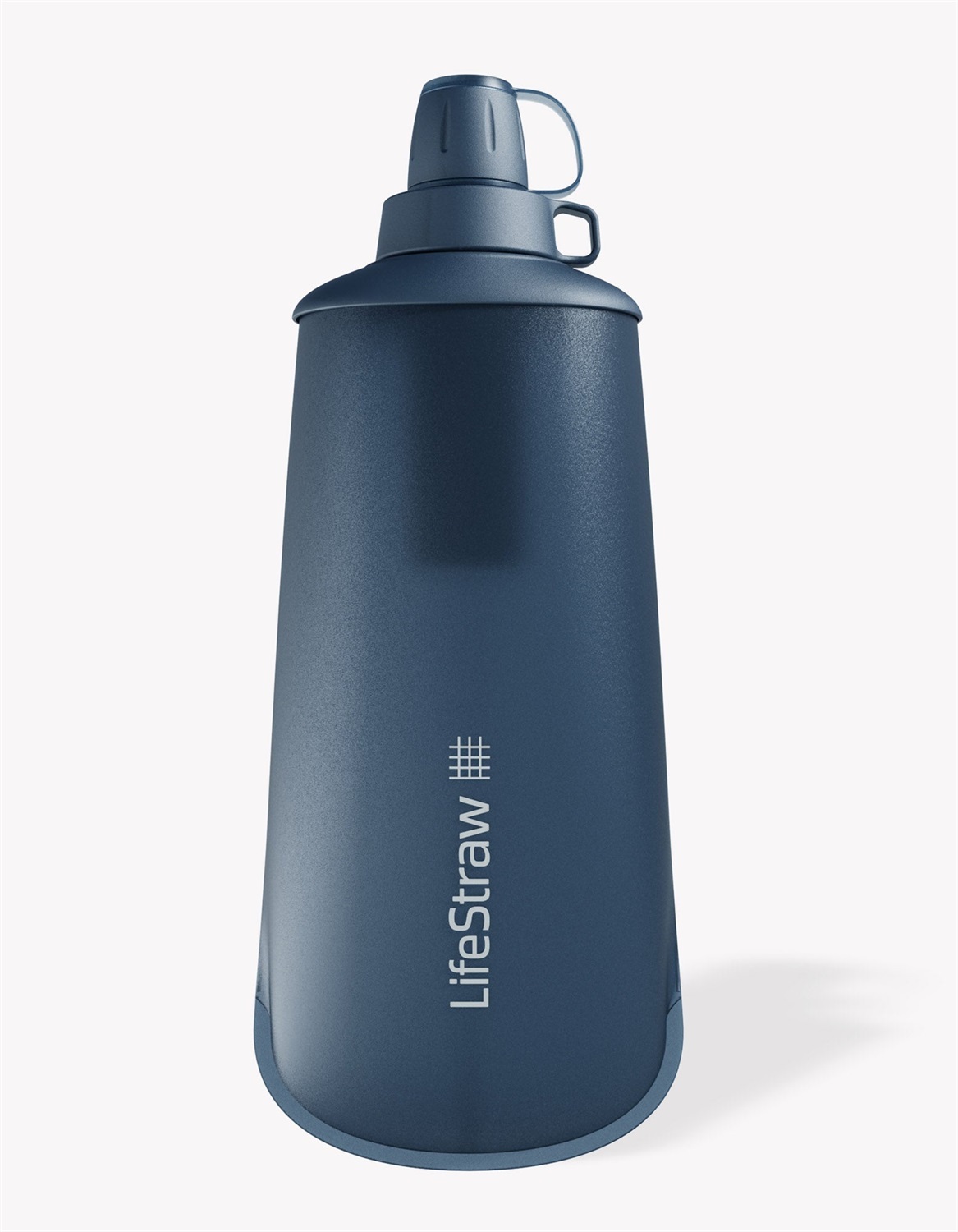 LifeStraw Peak Series Borraccia Pieghevole con Filtro - 1L - Plastica Senza BPA - Mountain Blue