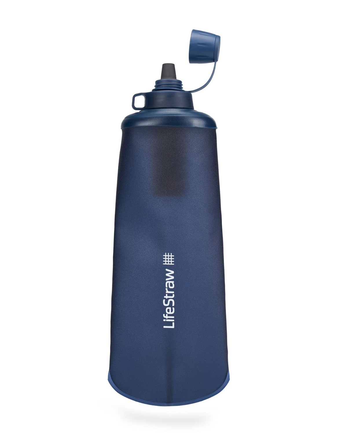 LifeStraw Peak Series Borraccia Pieghevole con Filtro - 1L - Plastica Senza BPA - Mountain Blue