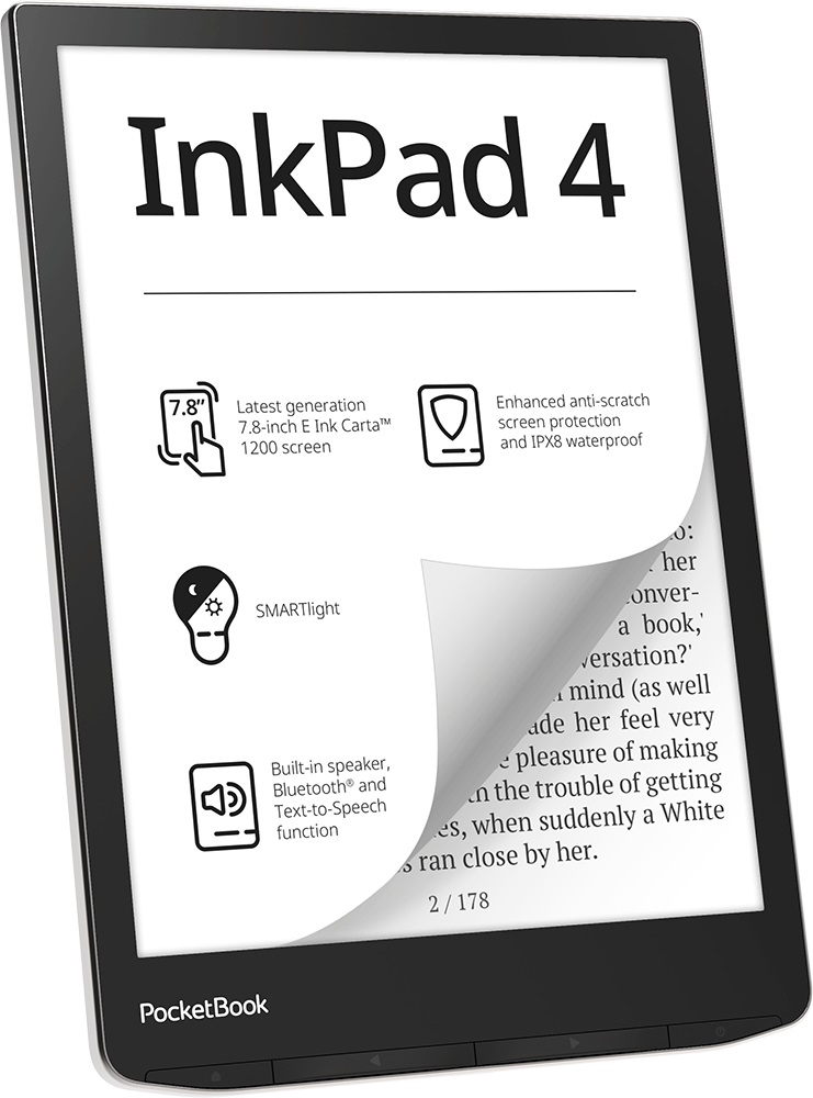 PocketBook InkPad 4 Lettore E-book Touch Screen 7.8