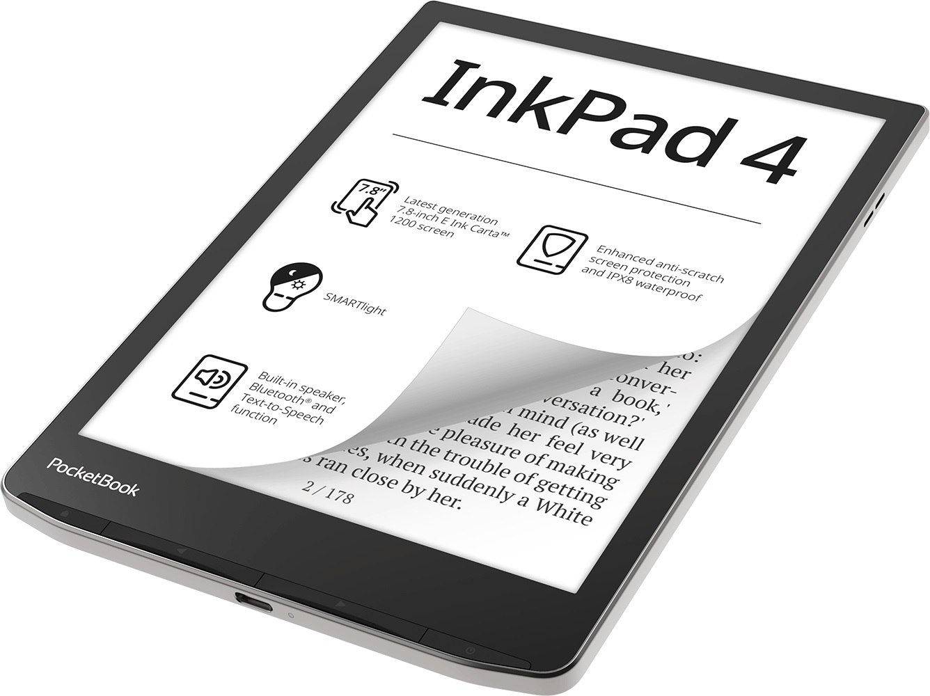 PocketBook InkPad 4 Lettore E-book Touch Screen 7.8