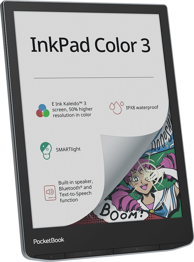 PocketBook InkPad Color 3 Stormy Sea - Lettore eBook Touch Screen 7.8
