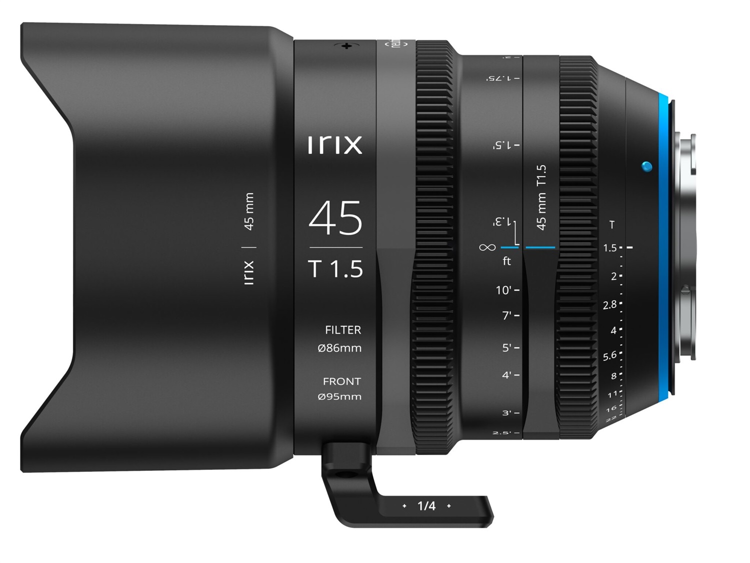Irix Cine Lens 45mm T1.5 per Sony E - Obiettivo Full Frame con Apertura T1.5 e Garanzia di 5 Anni