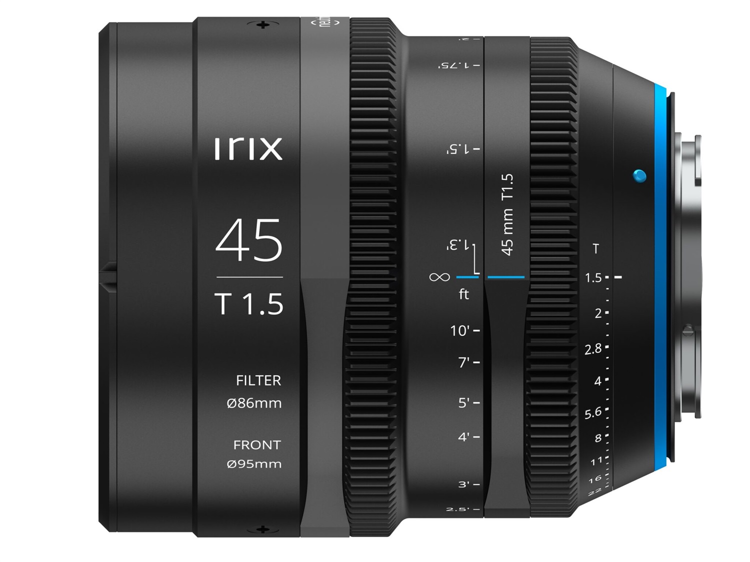 Irix Cine Lens 45mm T1.5 per Sony E - Obiettivo Full Frame con Apertura T1.5 e Garanzia di 5 Anni