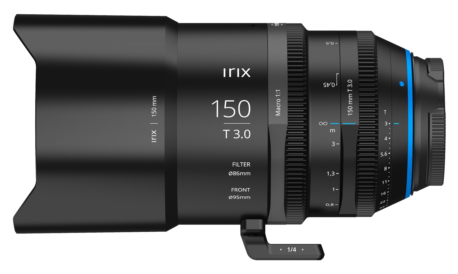 Irix Cine 150mm T3.0 Macro 1:1 per Nikon Z - Obiettivo Full Frame con apertura T3.0 e 11 lamelle arrotondate