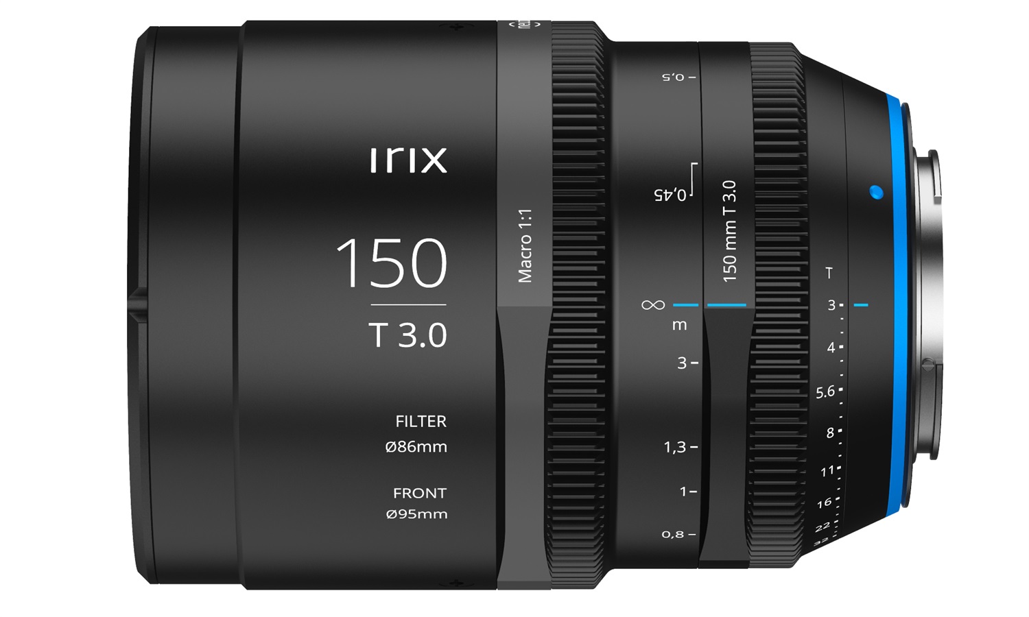 Irix Cine 150mm T3.0 Macro 1:1 per Nikon Z - Obiettivo Full Frame con apertura T3.0 e 11 lamelle arrotondate
