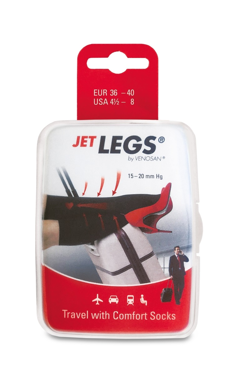 Venosan Jet Legs Gambaletto Nero 18 mmHg Punta Chiusa Taglia 36-40 - Prevenzione Anti Trombosi