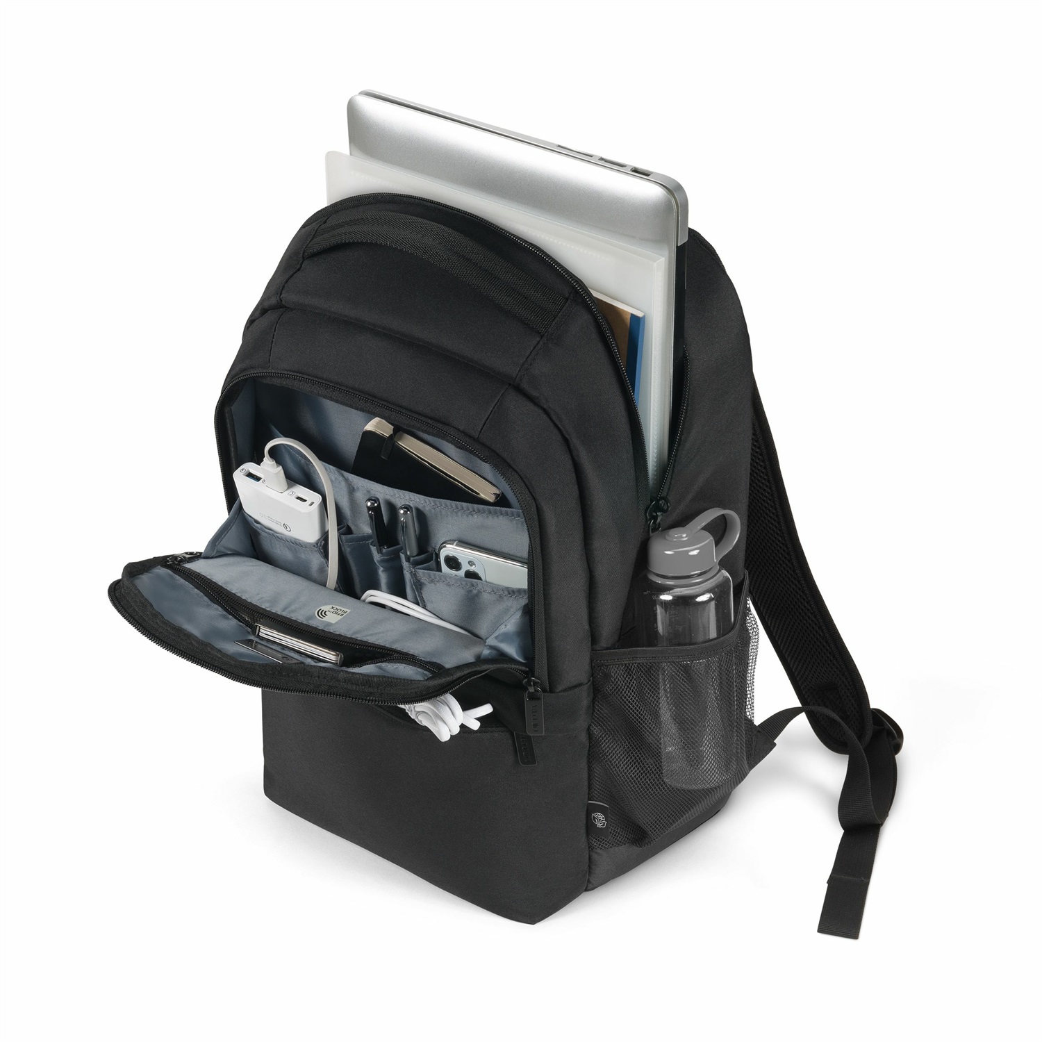 DICOTA D32028-RPET Zaino Nero per Laptop 43,9 cm (17.3