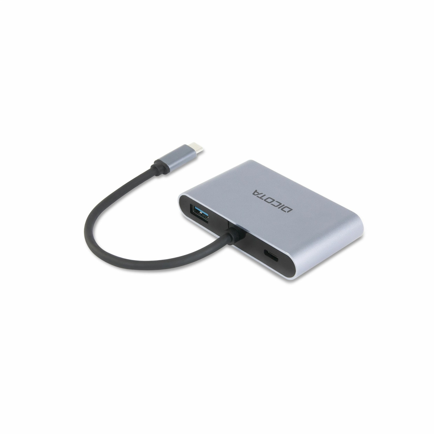 DICOTA Docking Station 5-in-1 USB-C Mini - 4K HDMI/DP, Argento, 100W