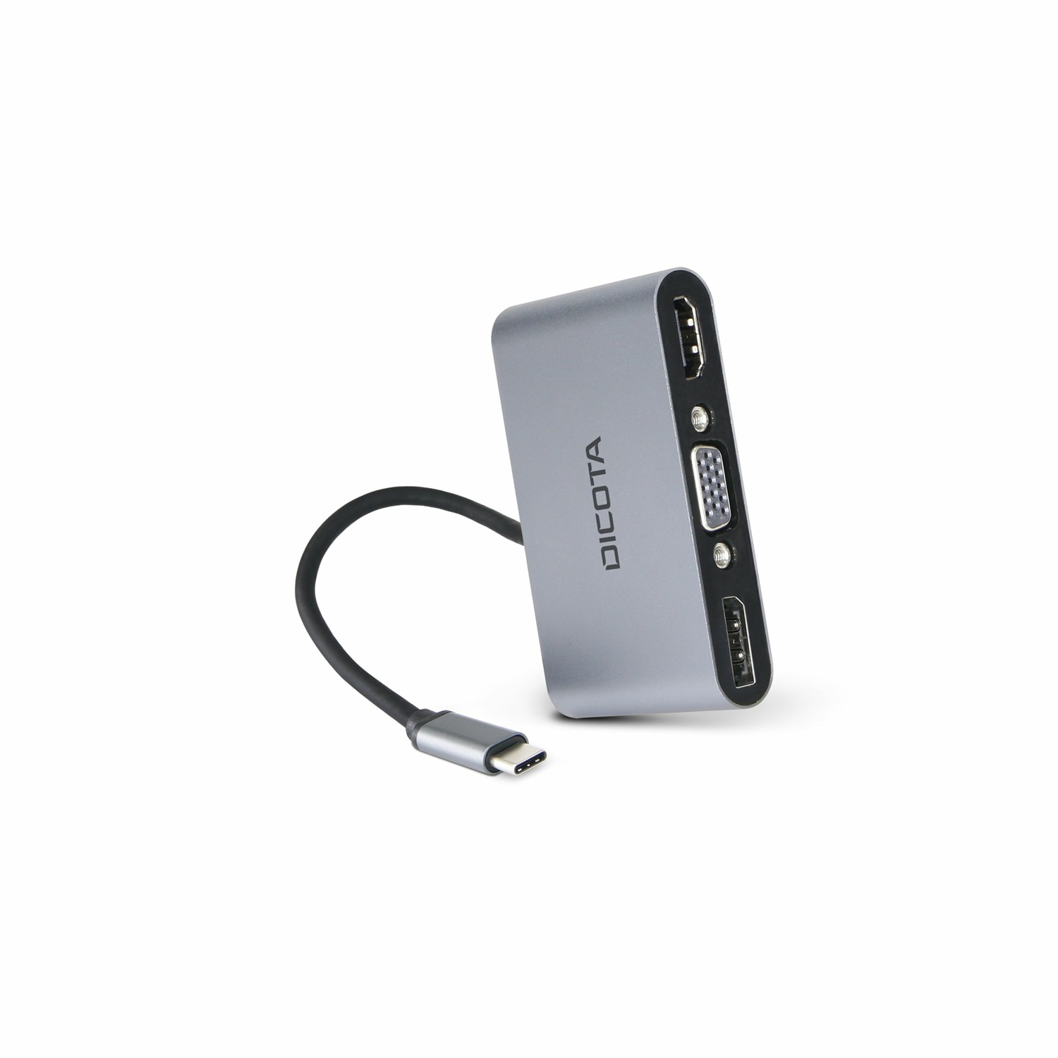 DICOTA Docking Station 5-in-1 USB-C Mini - 4K HDMI/DP, Argento, 100W
