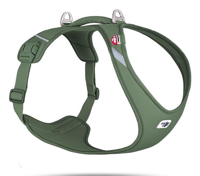 Curli Belka Air-Mesh Pettorina XL Muschio - Ergonomica e Sicura per il Tuo Cane