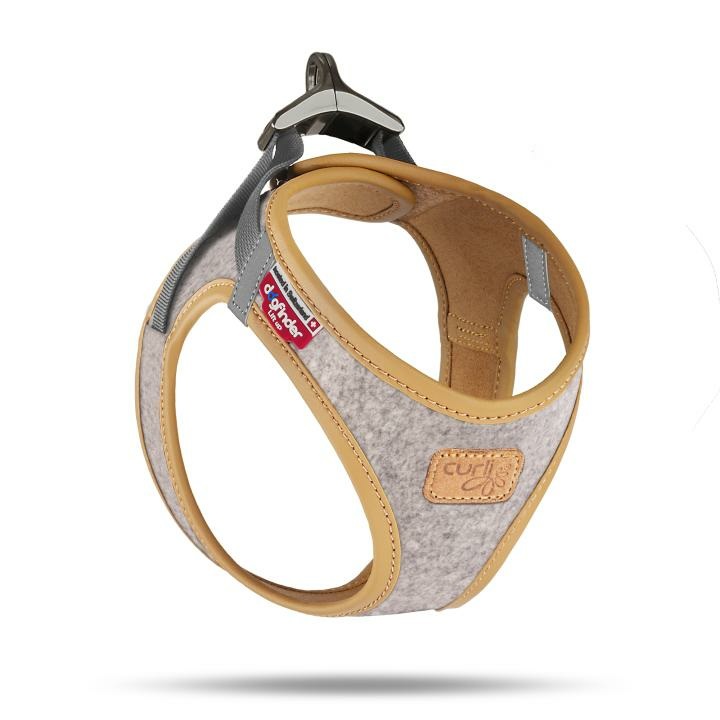 Curli Alpine Clasp Vest Pettorina Grigio Chiaro XL per Cani di Piccola e Media Taglia - Comfort e Libertà di Movimento