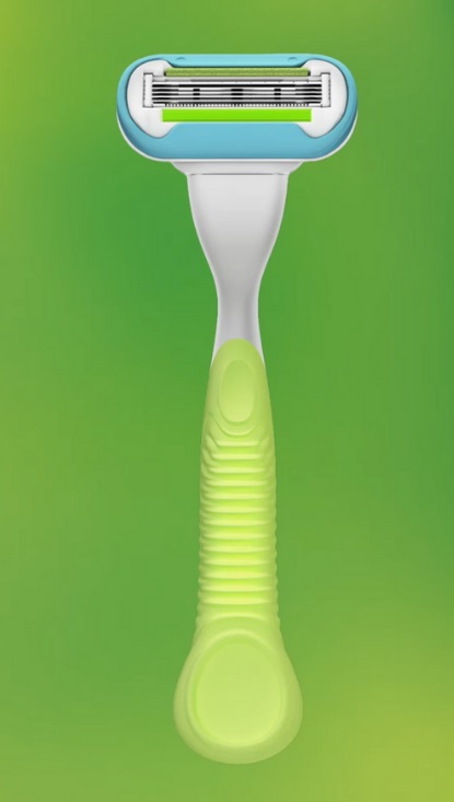 Gillette Venus Extra Smooth - Rasoio da donna a 5 lame con rivestimento simile al diamante e cuscino idratante, 1 pz