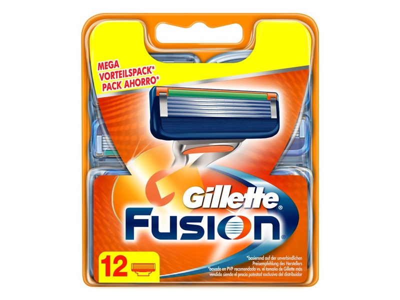 Gillette Fusion 5 ProGlide - Lamette di ricambio per rasoio, 12 pz, con lama di precisione e rivestimento scorrevole